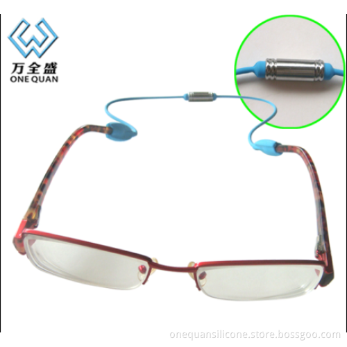 Factory wholesale silicone sports tourism glasses strap eyewear retainer silicone sunglass retainer cable
